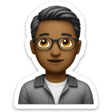 young cool academic designer working on Apple laptop no glasses wearing teacher attire sticker