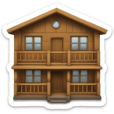 la casa de mis sueños, de madera y moderna sticker
