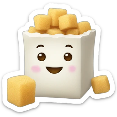 Sugar cubes and crumbles sticker