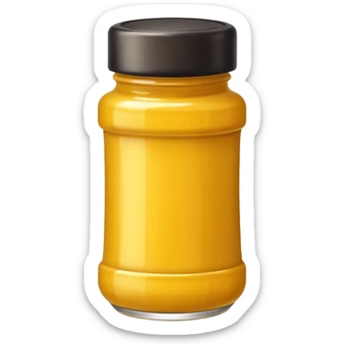 a tube of mustard  sticker