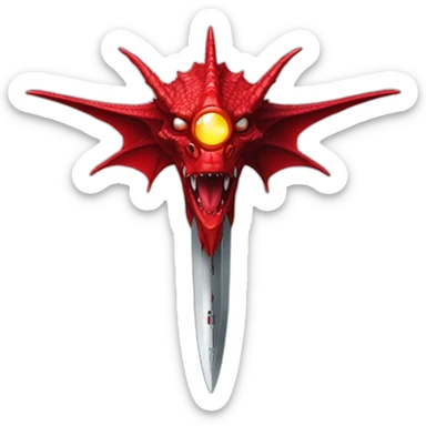 crazy-funny-cyberpunk-red-dragon-head-star-wars-laser-sword-red sticker