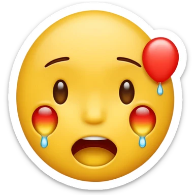 I want to combine the cry laughing emoji with the 100 emoji sticker