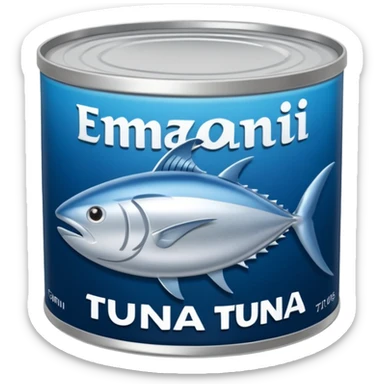 Create a logo using the FISHWIFE TINNED TUNA graphics  sticker