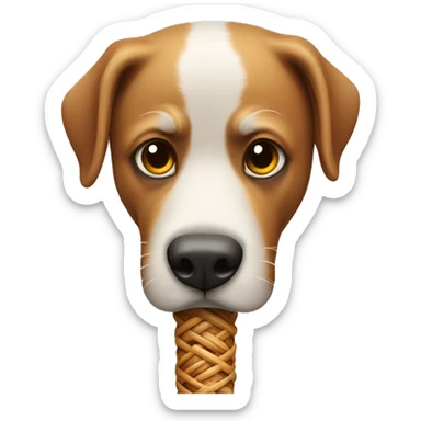 Cane con faccia strana  sticker