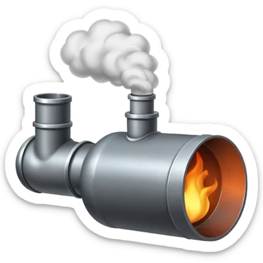 Fuming pipe  sticker