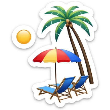 Cosas de playa sticker