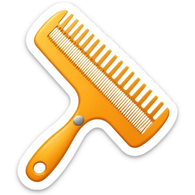 hairdressing comb sticker