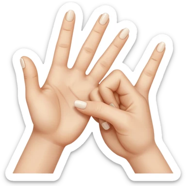 fake promise fingers crossed sticker