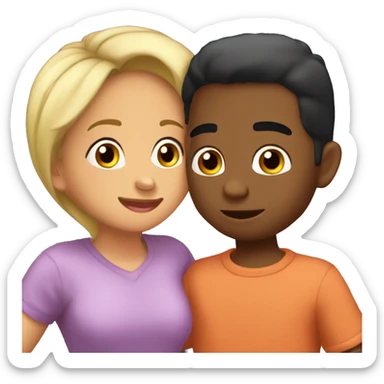 tasha and pablo from backyardigans kissing sticker