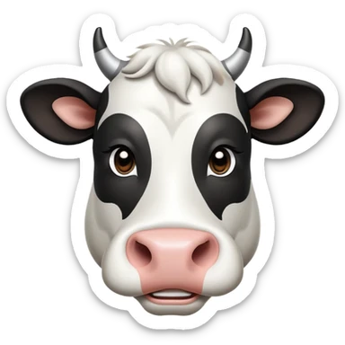 cinematic-noble-black-and-white-cow-portrait-emoji,-poised-and-regal,-with-a-large,-sturdy-build-and-a-striking,-well-groomed-coat-of-pure-black-accented-by-crisp-white-patches,-deep-set-soulful-brown-eyes,-simplified-yet-sharp-and-sophisticated sticker