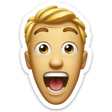 Amazed happy sticker