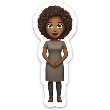 Brownskin woman sticker