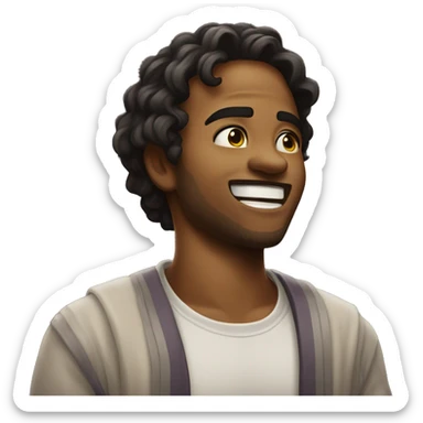 pleading emoji smiling with mouth closed🥺🙂 sticker