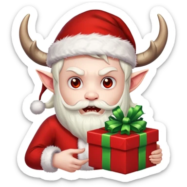 Demon ,Christmas ,horn sticker