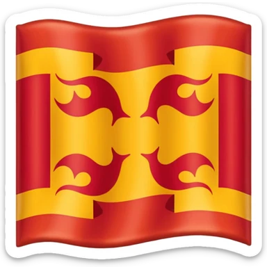 Oldest continuously used flag  image in professional look sticker