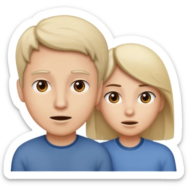 one person interrupting when the other person is speaking sticker