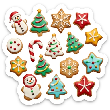 Christmas cookies sticker