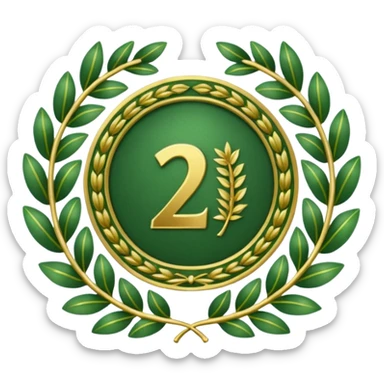 The number that took 23rd place was decorated with an imperial laurel wreath sticker