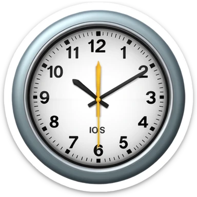 clock with frequency sticker