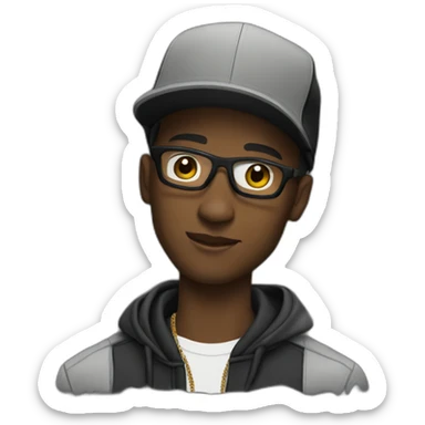 DJ WITH STREETWEAR sticker