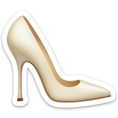 Cream Heels Manolo blahnik  sticker