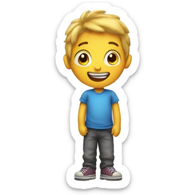 A 4 year olds drawing  sticker