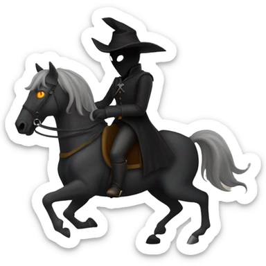 a headless horseman sticker