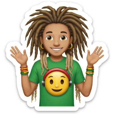 reggae without person sticker