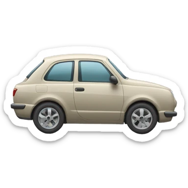 une voiture squelette sticker