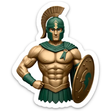 michigan state university spartan sticker