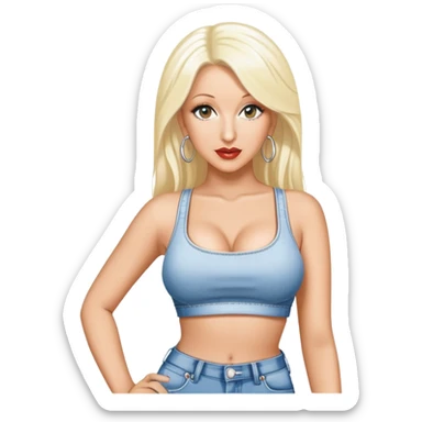 Christina Aguilera en los años 2000 sticker