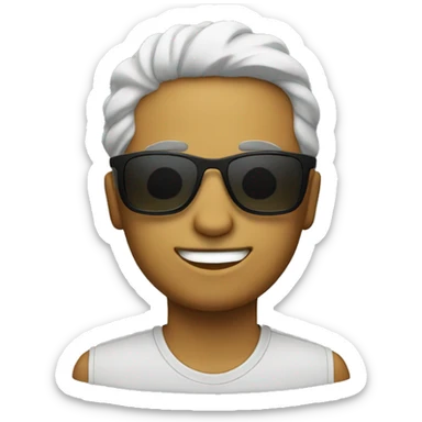 Me with sunglases sticker