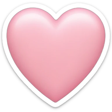 pastel pink heart sticker