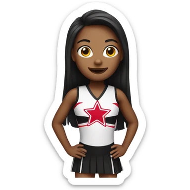 Allstar cheerleader sticker