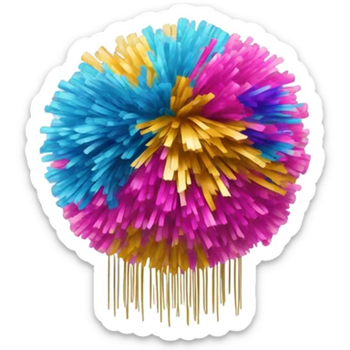 Cheer pom-pom ￼ sticker