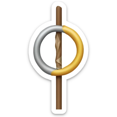 Un bâton dans un trou  sticker