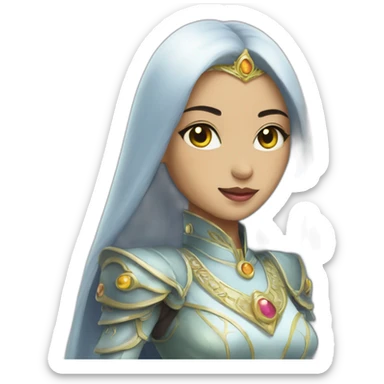princess nisa from malaysia alien ghost sticker