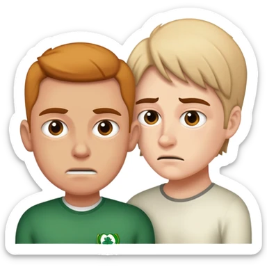 A Irish person getting bullied by a German person  sticker