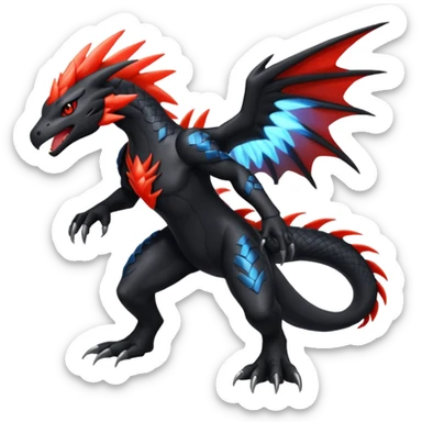 Salandit-Zekrom-Nargacuga-fusion (full body) sticker