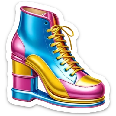 Jeff Koons style spam can pop art shoe sculpture  sticker