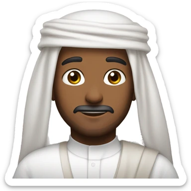 🤤 this face with arabian headwear (Kuwaiti) sticker