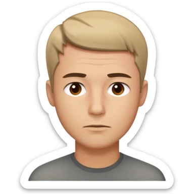 Guy with doubts sticker