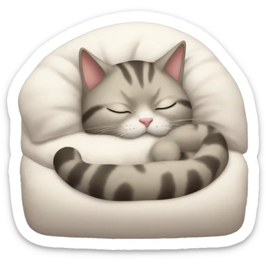 Cat sleep sticker