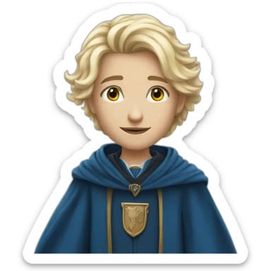 Young wizard blond Ravenclaw sticker