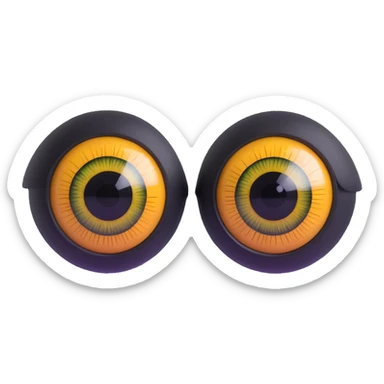 realistic 3d eyes with detailed iris sticker