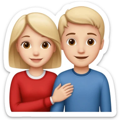 romantic girl boy sticker