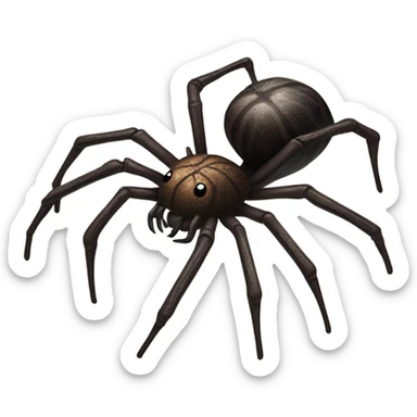 Realistic scary spider sticker