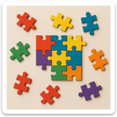 Puzzle sticker