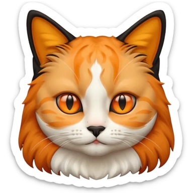 frame mona lisa artwork, cat face sticker