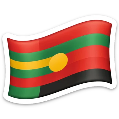 Pan African flag sticker